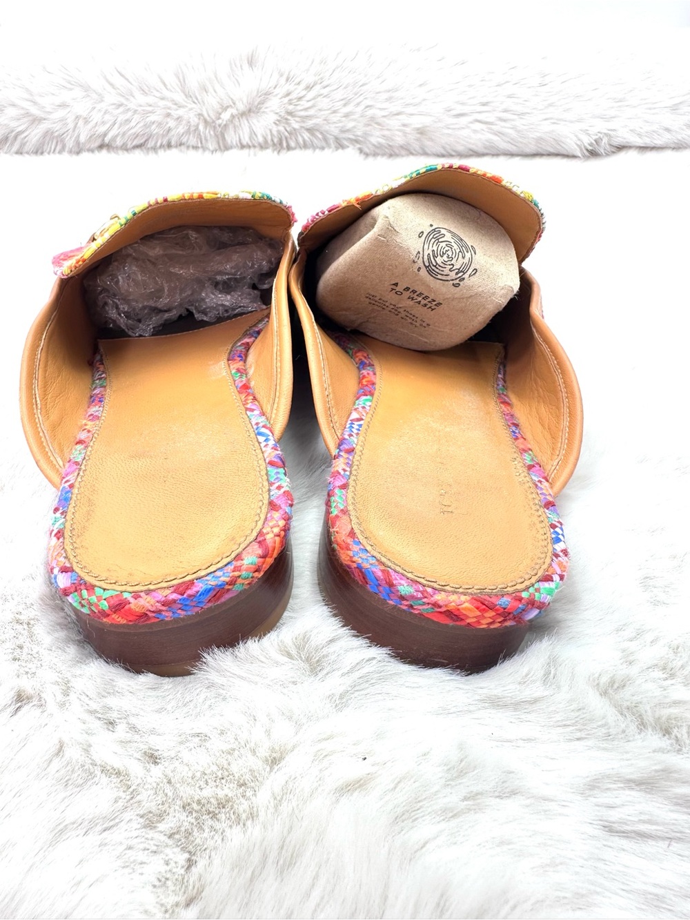 Tory Burch Mini Benton Loafer Slide Mule Flats Multicolor Charm Size 11 - Picture 7 of 11